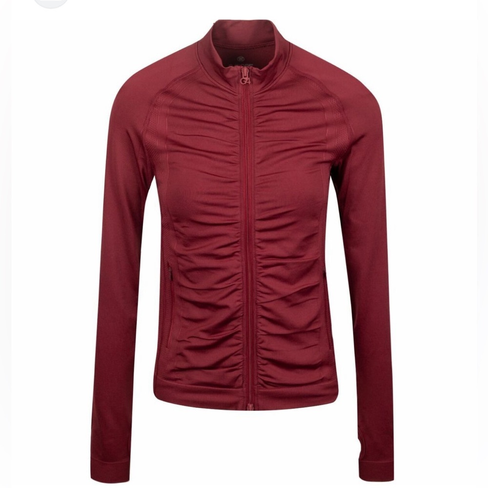 G/Fore Ruched Cabernet Full Zip Layering Golf Jacket Size Large